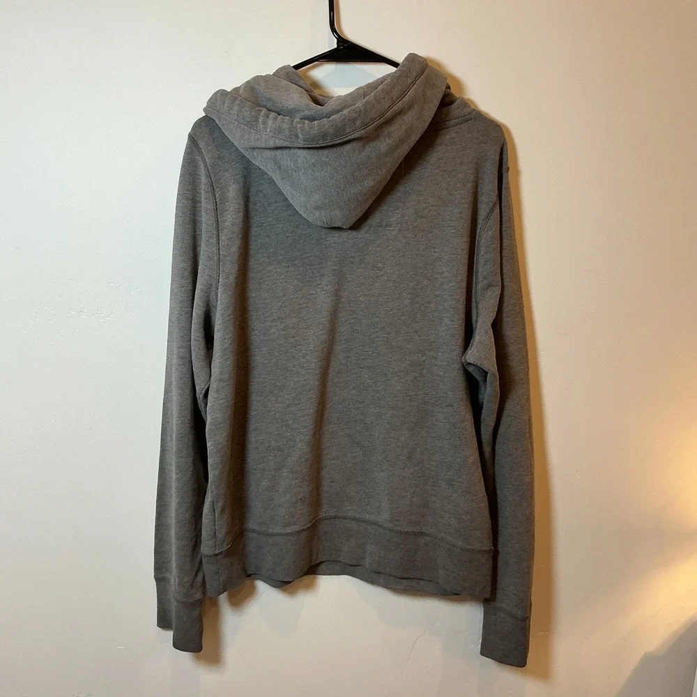 Hollister California Surf Hoodie Gray Neon‎ Yellow Logo Pullover XL